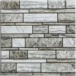 Atmosphera Createur D'interieur - Lot de 2 stickers - carrelage - gris - 30x30 cm Outlet