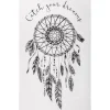 Atmosphera Createur D'interieur Décoration Créative | - Sticker "attrape rêves" - noir et blanc - 32x50 cm