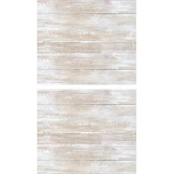 Atmosphera Createur D'interieur Décoration Créative | - Lot de 2 stickers - motif bois - blanc - 80x70 cm
