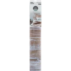 Atmosphera Createur D'interieur Décoration Créative | - Lot de 2 stickers - motif bois - blanc - 80x70 cm