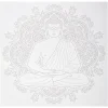 Atmosphera Createur D'interieur Décoration Créative | - Sticker "bouddha" - gris - 40x40 cm