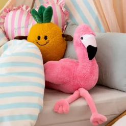 Atmosphera Createur D'interieur Enfants | - Peluche flamant rose "mingo" rose h25cm