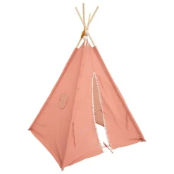 Atmosphera Createur D'interieur Enfants | - Tipi enfant "wapi" - coton et peuplier - rose terracotta