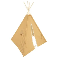 Atmosphera Createur D'interieur Enfants | - Tipi enfant "wapi" - coton et peuplier - jaune ocre