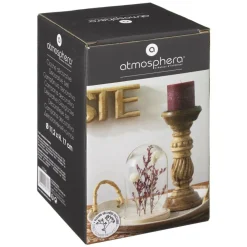 Atmosphera Createur D'interieur - Fleurs séchées sous cloche "gypsy" h17 cm Discount