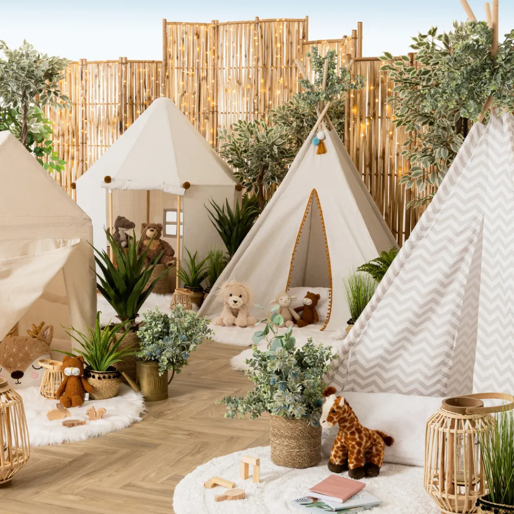 Atmosphera Createur D'interieur Mobilier Pour Enfants | - Cabane enfant - structure pin - toile coton h116 cm