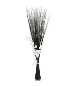 Atmosphera - Fagot de fleurs et tiges séchées blanc et noir d. 40 x h. 150 cm Outlet