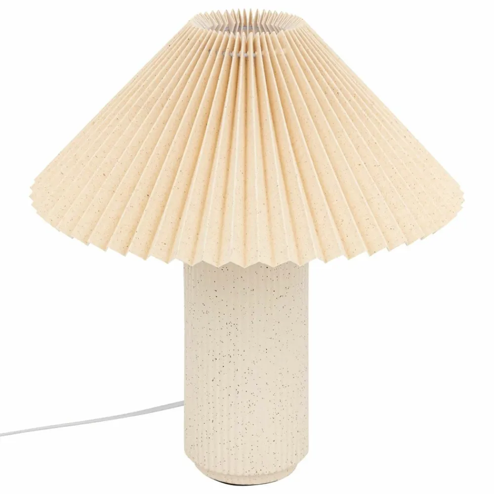 Atmosphera - Lampe cylindre en céramique - h. 38 cm - beige Clearance