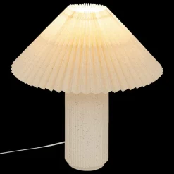 Atmosphera - Lampe cylindre en céramique - h. 38 cm - beige Clearance