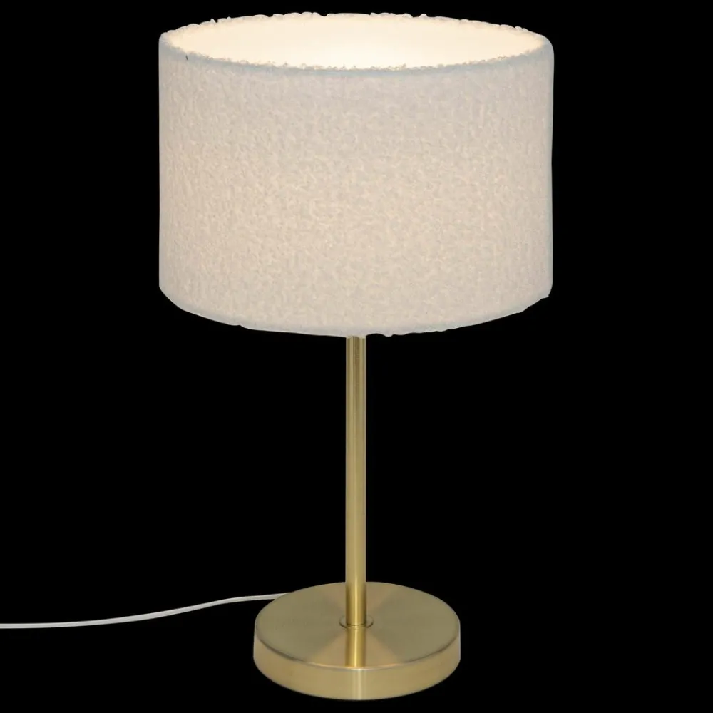 Atmosphera - Lampe droite en bouclette - h. 49 cm - or Best