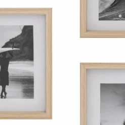 Atmosphera - Lot de 5 cadres photos en bois - beige Online