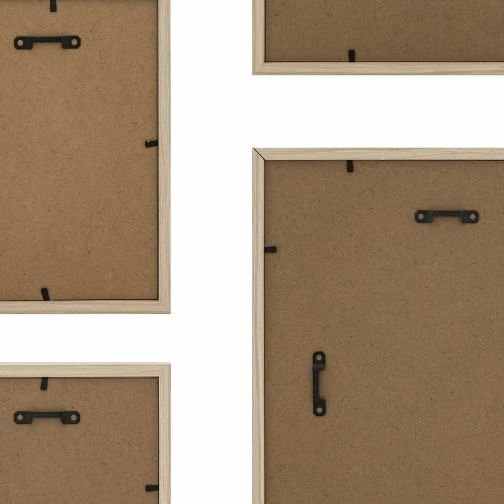 Atmosphera - Lot de 5 cadres photos en bois - beige Online