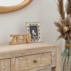Atmosphera - Mot à poser en bois zen - beige Online