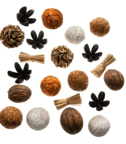 Atmosphera - Plantes séchées set de boules décoratives