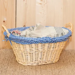 Aubry Gaspard - Corbeille à linge en osier clair Hot