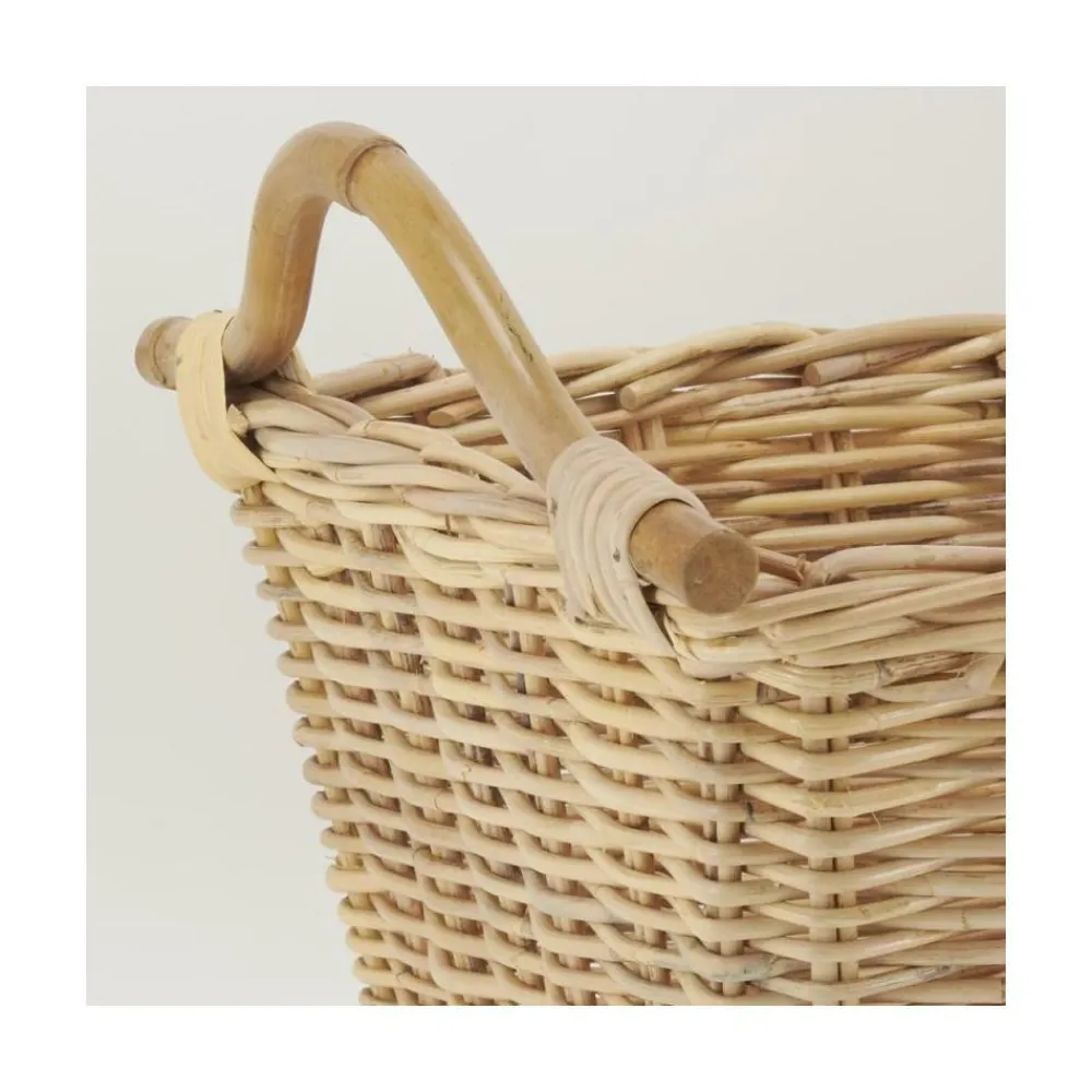 Aubry Gaspard Décoration Créative | - Corbeille à linge en rotin naturel