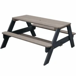 Axi Mobilier Pour Enfants | - Table de pique-nique pour enfants nick et parasol marron et gris