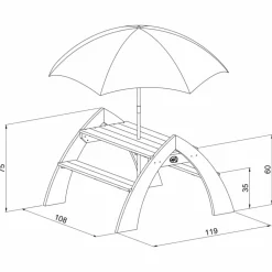 Axi Mobilier Pour Enfants | - Table picnic kylo xl