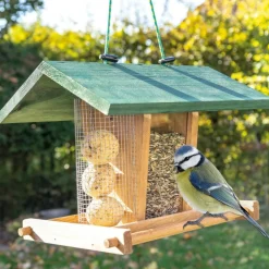 Bb Loisir Oiseaux Du Jardin | - Mangeoire extérieur à suspendre pour oiseaux sauvages pour jardin balcon distributeur de graines «325 cabane marron-vert»