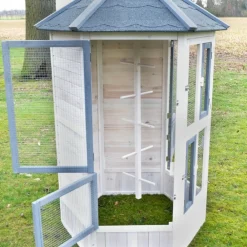 Bb Loisir - Voliere cage a oiseaux en bois de haute qualite 100 x 180 x 100 cm modele luise 309 Online