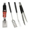 Bbq Collection Barbecues Et Planchas | - Ensemble d'ustensiles de barbecue noir 3 pièces -