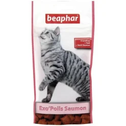 Beaphar - Complément alimentaire chat - friandise poils - saumon - 35 g