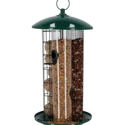 Best For Birds Oiseaux Du Jardin | - Mangeoire trio xxl graines, cacahuètes et boules de graisse