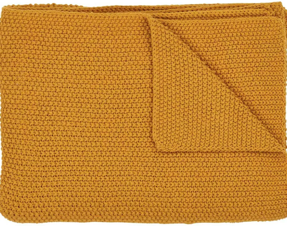 Best Mobilier - Adrano - plaid - 130x170 cm - en coton recyclé Outlet