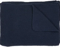 Best Mobilier - Adrano - plaid - 130x170 cm - en coton recyclé Outlet