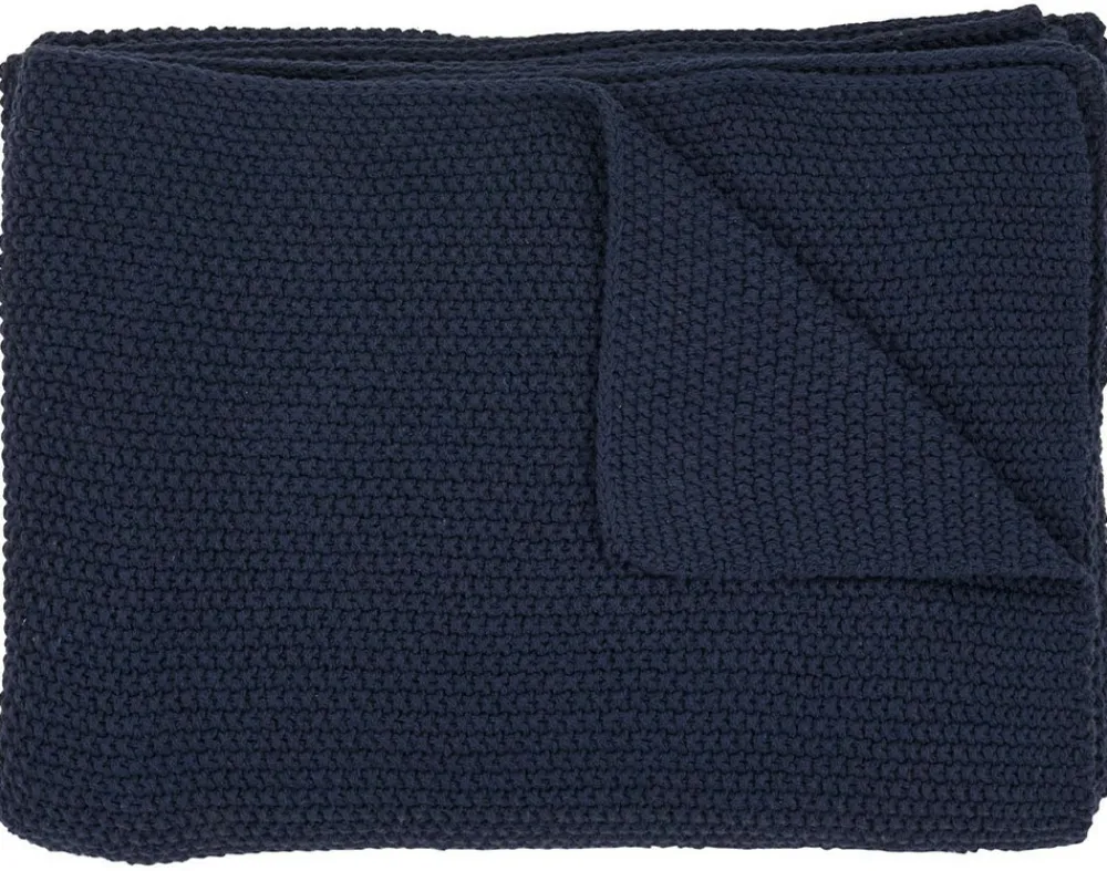 Best Mobilier - Adrano - plaid - 130x170 cm - en coton recyclé Outlet