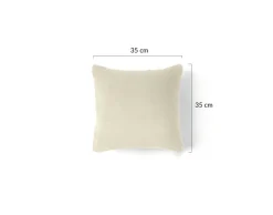 Best Mobilier - Crocus - coussin - en fausse fourrure - 35x35 cm Outlet