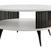 Best Mobilier - Forini - table basse - blanc et noir - 75 cm Hot