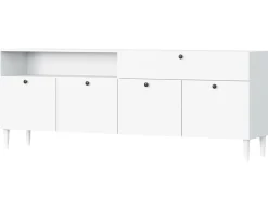 Best Mobilier Mobilier D'Intérieur | - Gaby - buffet bas - blanc - 200 cm