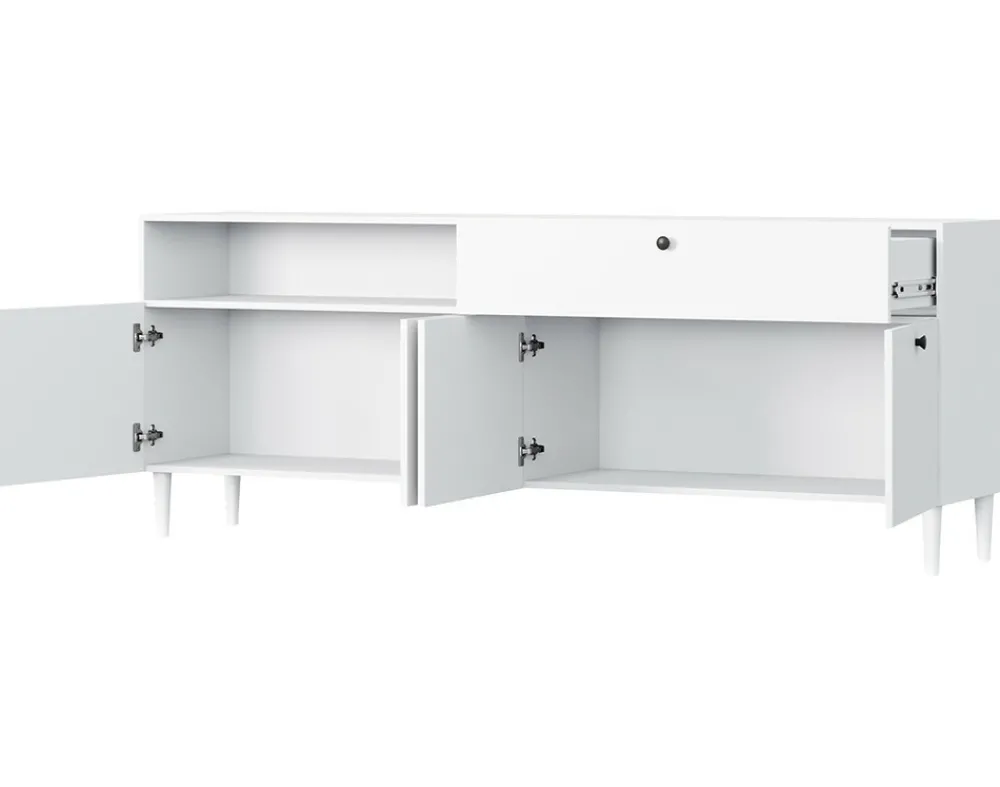Best Mobilier Mobilier D'Intérieur | - Gaby - buffet bas - blanc - 200 cm