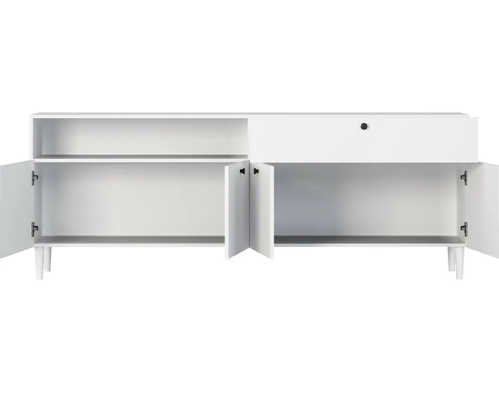 Best Mobilier Mobilier D'Intérieur | - Gaby - buffet bas - blanc - 200 cm