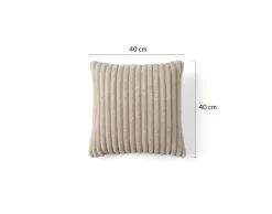Best Mobilier - Garance - coussin - en velours côtelé grosses côtes - 40x40 cm New