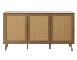 Best Mobilier Mobilier D'Intérieur | - Goto - buffet bas - effet bois et cannage - 140 cm