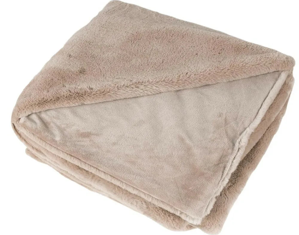 Best Mobilier Linge De Maison Et Coussins | - Joy - plaid - 150x200cm - en fausse fourrure