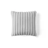 Best Mobilier - Laponie - coussin - en fausse fourrure côtelé - 40x40 cm Outlet