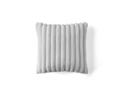 Best Mobilier - Laponie - coussin - en fausse fourrure côtelé - 40x40 cm Outlet