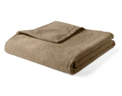 Best Mobilier - Paolo - plaid - 200x140 cm - en velours texturé et velours Best