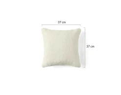 Best Mobilier - Rune - coussin - en tissu bouclette - 37x37 cm Outlet