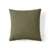 Best Mobilier - Selma - coussin - en velours côtelé - 50x50 cm Discount