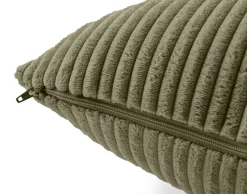Best Mobilier - Selma - coussin - en velours côtelé - 50x50 cm Discount