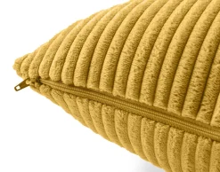 Best Mobilier - Selma - coussin - en velours côtelé - 60x60 cm Outlet