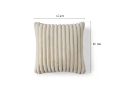 Best Mobilier Linge De Maison Et Coussins | - Sierra - coussin - en fausse fourrure côtelé - 40x40 cm