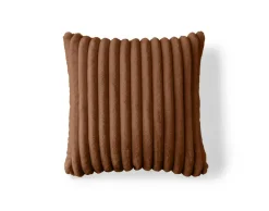 Best Mobilier - Sierra - coussin - en fausse fourrure côtelé - 40x40 cm Discount