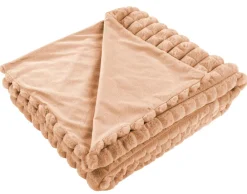 Best Mobilier - Sweety - plaid - 150x200 cm - en velours Discount