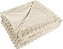 Best Mobilier - Sweety - plaid - 150x200 cm - en velours Discount