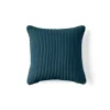 Best Mobilier - Topaze - coussin - en velours côtelé - 40x40 cm Discount